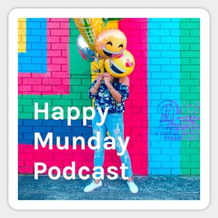 Happy Munday Podcast Logo Sticker